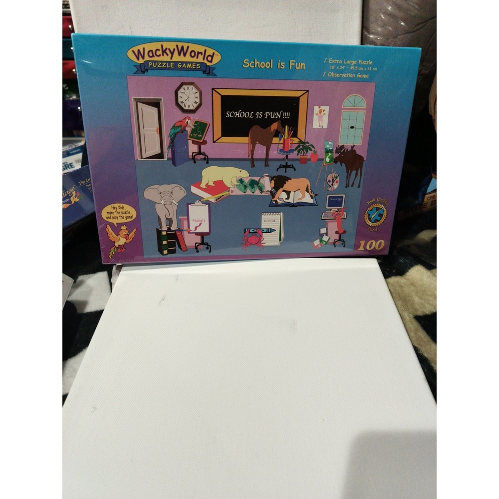 Wacky World School Is Fun Puzzle and Game New Sealed